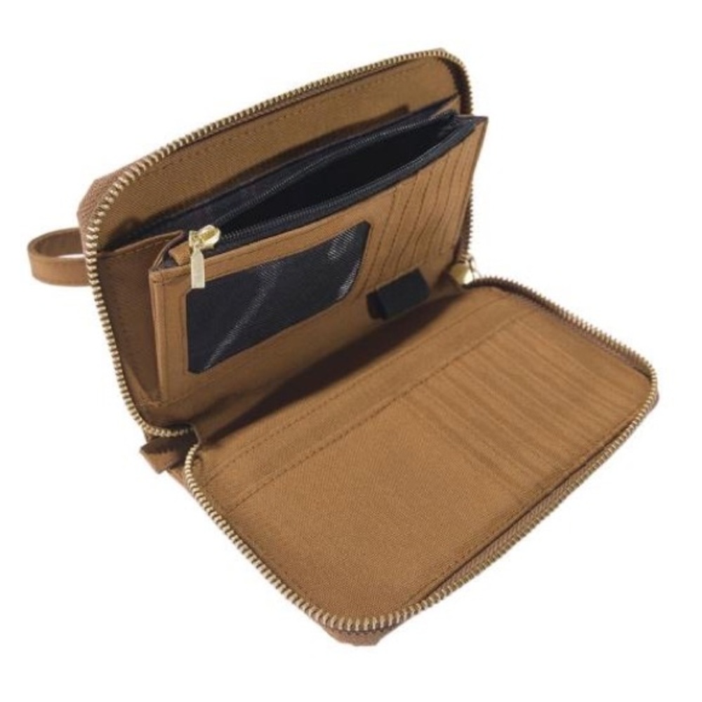NWT Carhartt 700D Brown Zip-Around Organizer Wallet - Picture 2 of 9